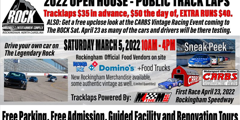 Rockingham NC Speedway 2022 Open House 