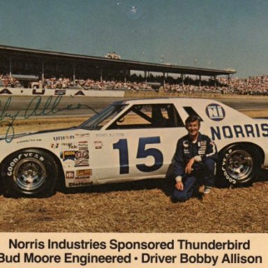 Bobby Allison/Bud Moore 1977 Thunder Bird