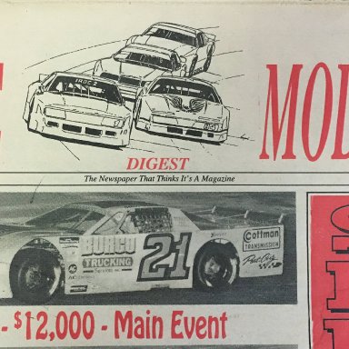 Late Model Digest Cover, Nov 3, 1993