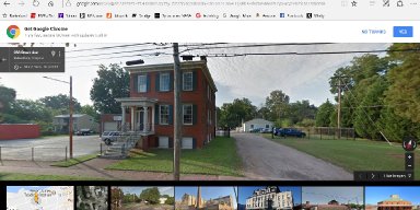 This is off of Google maps and it's the shop of Ronnie Elder. Yes, thankfully he's still around. The white building in the background is still in use by Ronnie and is also the old raceshop used by Lennie and Ronnie back in the day.