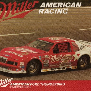 Mark Martin/ASA  series Thunderbird 