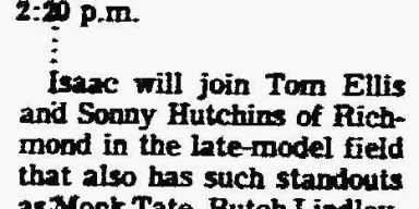 Burlington Times April 29, 1977 Trico Speedway