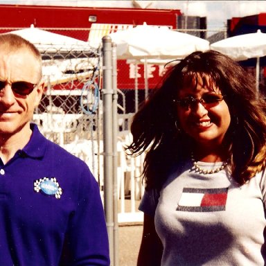 Mark Martin and Stacie