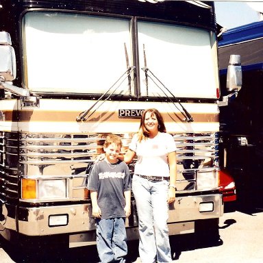 Dylan and Stacie visiting Dale Jrs Camp