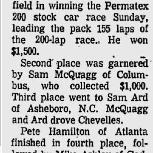1973 Macon Middle Georgia Permatex 200 LMS Ridley 060473StPeteTimes.png