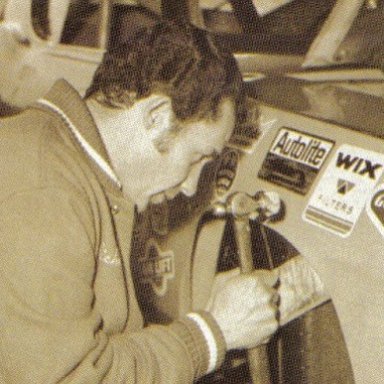 Richard Petty doing a little body work