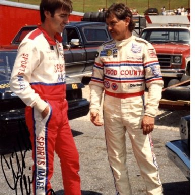 Clifford Allison visits with Butch Miller