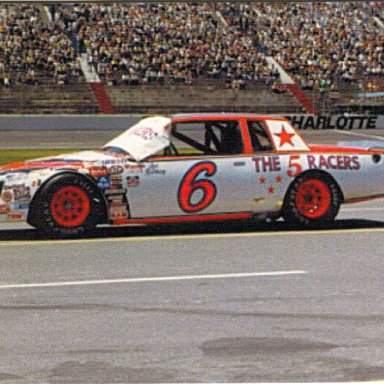 1981 #6 Joe Ruttman The 5 Racers (Jim Stacy)