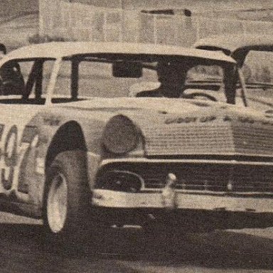 Red Farmer in his 56 ford