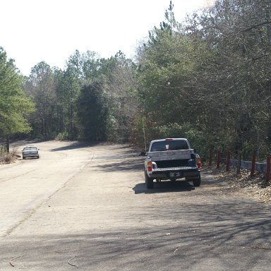 Looking out the front staightway/Columbia Speedway