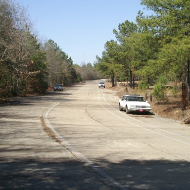 Looking back for turn 1/Columbia Speedway