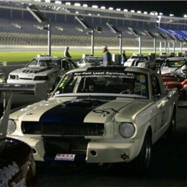 Me on grid for Lowes Night Race