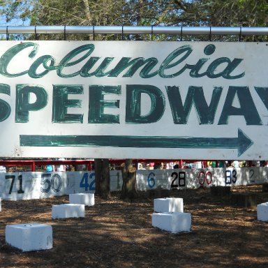 Columbia Speedway Sign