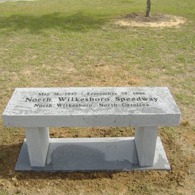 North Wilkesboro Speedway Bench