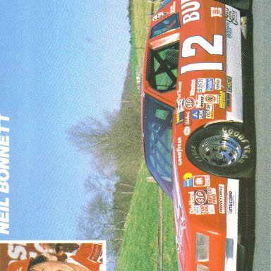1986 #12 Neil Bonnett Budweiser