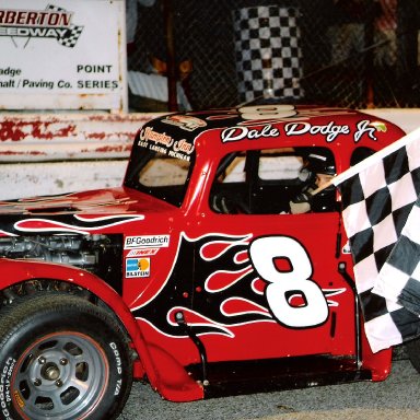 First Win in a Legends Car, Barberton Speedway, Ohio