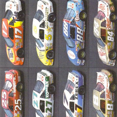 1989 Winston Cup cars