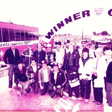 Glenn Sears in Atlanta Victory Lane