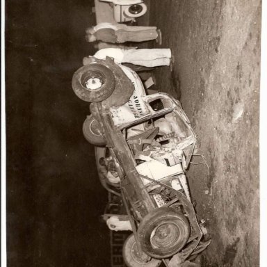 Wreck at Palm Beach Speedway 1951