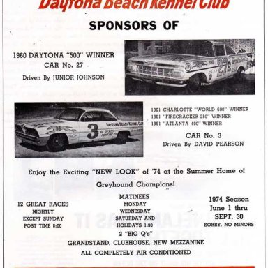 Daytona Beach Kennel Club ad