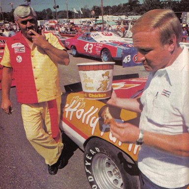 Cale Yarborough and Junior Johnson