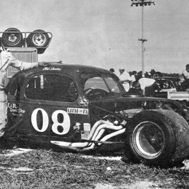 a1 Bob Santos posed with car at Lanc Sept 1972