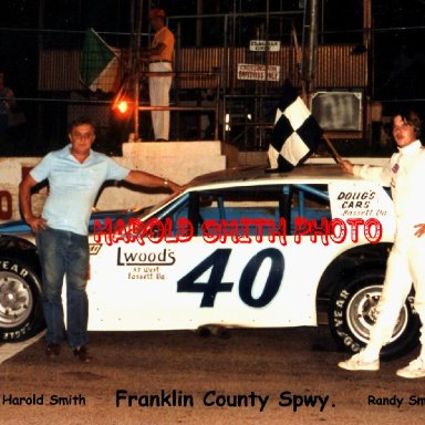 Harold Smith And His Son Randy Smith Franklin County Speedway Rocky Mt. Va.