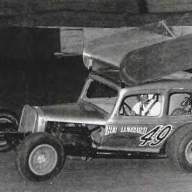 Bud Lunsford in a "skeeter"