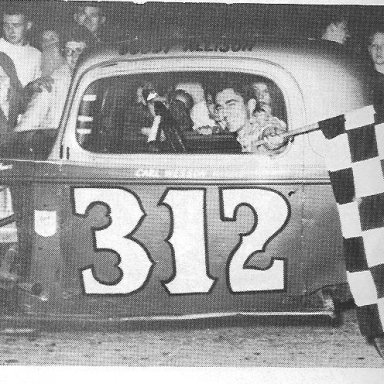 Bobby Allison with another crowd pleasing win.