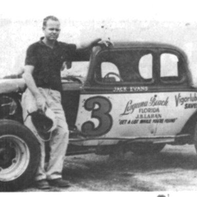 Jackie Evans with his Modified Special coupe