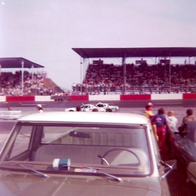 1976 Southern 500 Driver Introductions - Buddy Baker(15) & Darrell Waltrip(88)