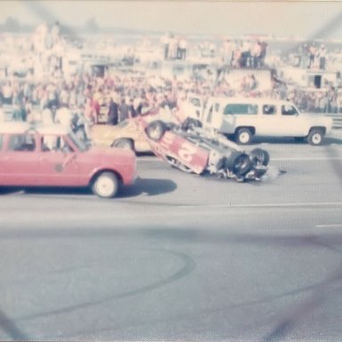 Bobby Allison's wreck in 1976 at "The Rock"