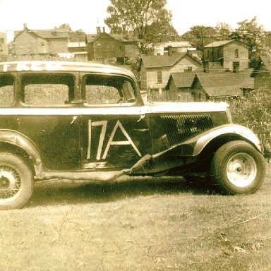 Fred Reeves first race car,driven by Ralph Harpe. Winner feature race at Bowman Gray.