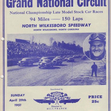 North Wilkesboro Speedway 1951