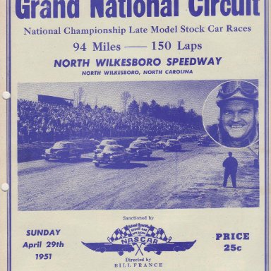 North Wilkesboro Speedway 1951