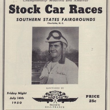 Southern States Fairgrounds Speedway 1950