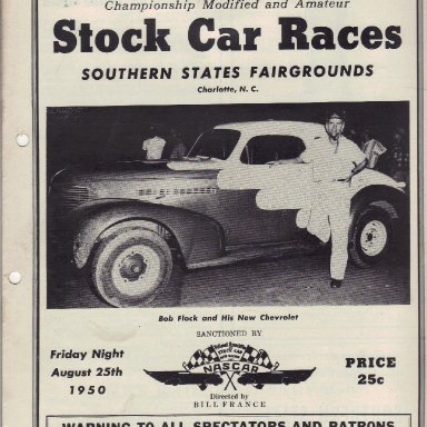 Southern States Fairgrounds Speedway 1950 - #2