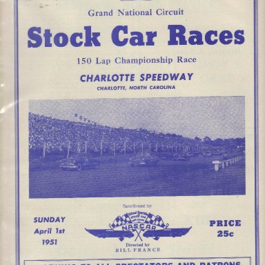 Charlotte Speedway 1951