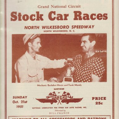 North Wilkesboro Speedway 1951