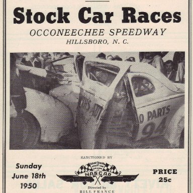 Occoneechee Speedway 1950