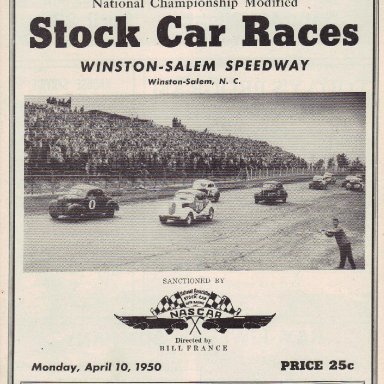 Winston-Salem Speedway 1950