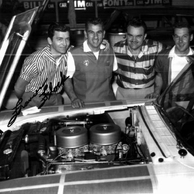 57 Mercury Team Tim Flock, Bill Myers, Fonty Flock & Jim Paschal