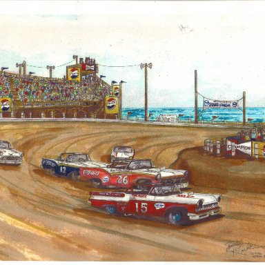 North Turn 1957 artwork