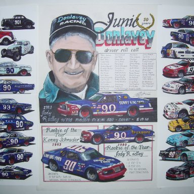 Junie Donlavey 50 years of racing art print