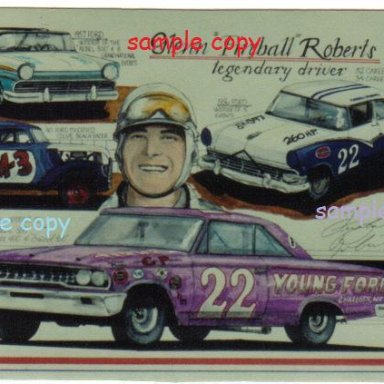 Fireball Roberts Ford artwork