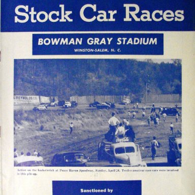 Peace Haven Speedway - Cover Photo BGS Program