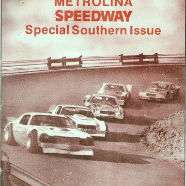Metrolina Speedway Special Issue 1970s'