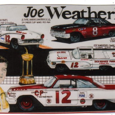 Joe Weatherly Ford artwork