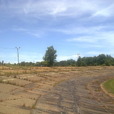LOOKING DOWN FRONT STRETCH