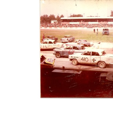 Bangers leaving the track at Ipswich.